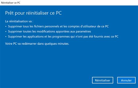 Combien De Temps Dure Une Reinitialisation Windows 10